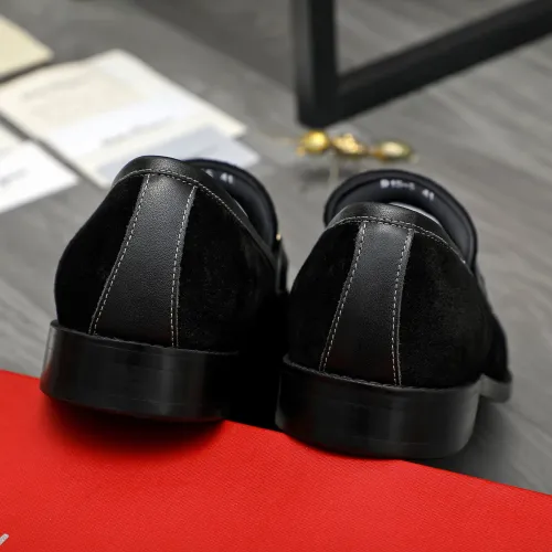 Replica Salvatore Ferragamo Leather Shoes For Men #1399136 $80.00 USD for Wholesale