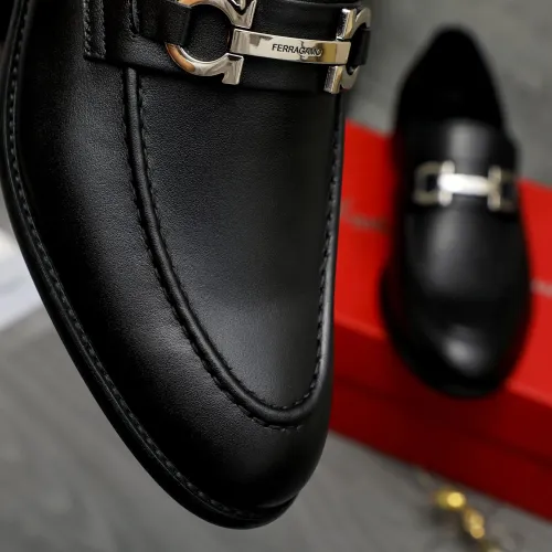 Replica Salvatore Ferragamo Leather Shoes For Men #1399145 $82.00 USD for Wholesale