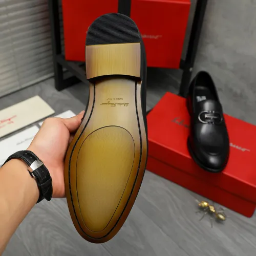 Replica Salvatore Ferragamo Leather Shoes For Men #1399149 $82.00 USD for Wholesale