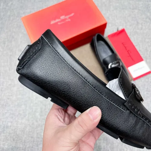 Replica Salvatore Ferragamo Leather Shoes For Men #1399266 $82.00 USD for Wholesale