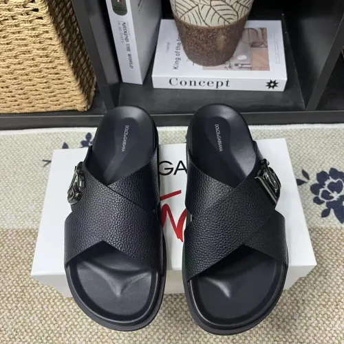 Replica Dolce & Gabbana D&G Slippers For Men #1399475 $60.00 USD for Wholesale
