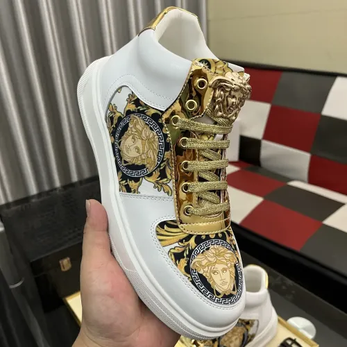 Replica Versace High Tops Shoes For Men #1399592 $82.00 USD for Wholesale