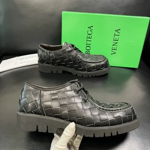 Replica Bottega Veneta BV Leather Shoes For Men #1399644 $150.00 USD for Wholesale