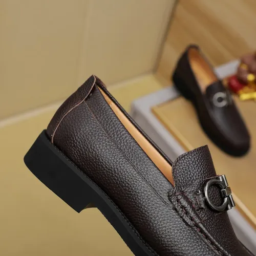Replica Salvatore Ferragamo Leather Shoes For Men #1399785 $98.00 USD for Wholesale