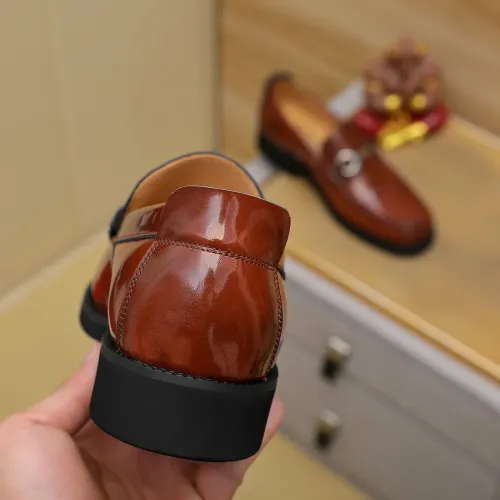 Replica Salvatore Ferragamo Leather Shoes For Men #1399786 $98.00 USD for Wholesale