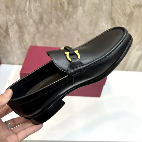 Replica Salvatore Ferragamo Leather Shoes For Men #1399988 $105.00 USD for Wholesale