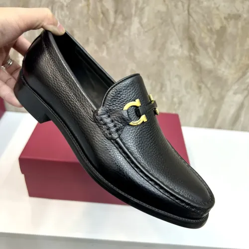 Replica Salvatore Ferragamo Leather Shoes For Men #1399990 $105.00 USD for Wholesale