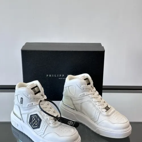 Replica Philipp Plein PP High Tops Shoes For Men #1400020 $150.00 USD for Wholesale