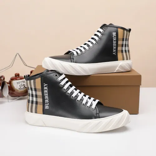 Replica Burberry High Tops Shoes For Men #1400174 $80.00 USD for Wholesale