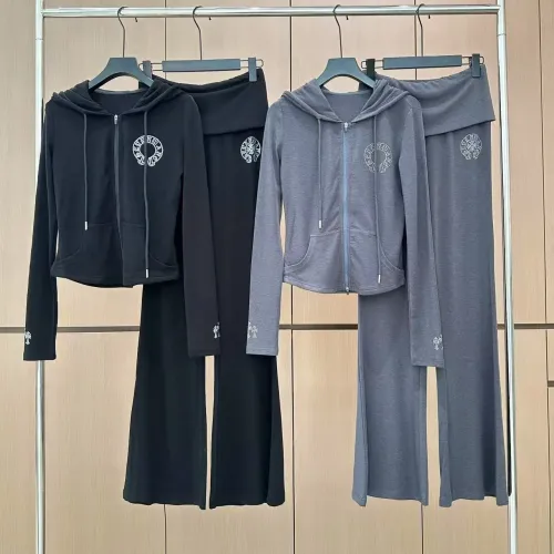 Replica Chrome Hearts Tracksuits Long Sleeved For Women #1400431 $102.00 USD for Wholesale