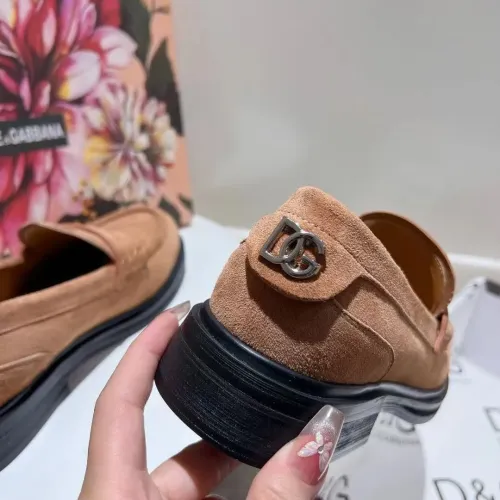 Replica Dolce & Gabbana D&G Leather Shoes For Women #1400757 $122.00 USD for Wholesale