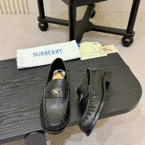 Replica Burberry Leather Shoes For Women #1400777 $112.00 USD for Wholesale
