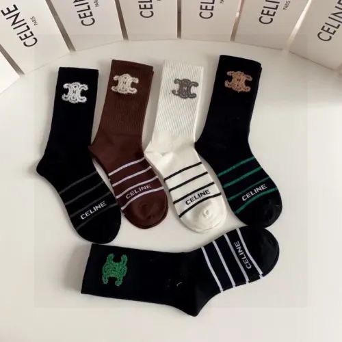 Replica Celine Socks #1401185 $29.00 USD for Wholesale