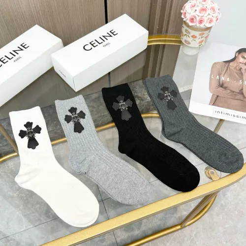 Replica Chrome Hearts Socks #1401477 $34.00 USD for Wholesale