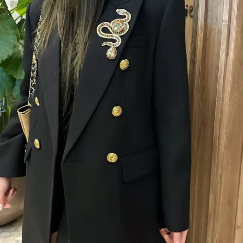 Replica Balmain Jackets Long Sleeved For Women #1401917 $130.00 USD for Wholesale