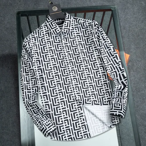 Balmain Shirts Long Sleeved For Men #1405861