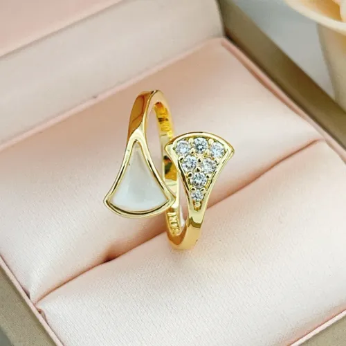 Replica Bvlgari Rings In Gold For Women #1406798 $25.00 USD for Wholesale