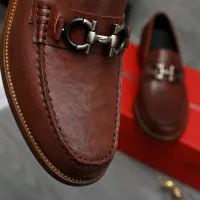 $125.00 USD Salvatore Ferragamo Leather Shoes For Men #1399156