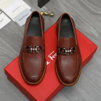 $125.00 USD Salvatore Ferragamo Leather Shoes For Men #1399158