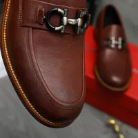 $125.00 USD Salvatore Ferragamo Leather Shoes For Men #1399158