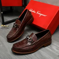 $125.00 USD Salvatore Ferragamo Leather Shoes For Men #1399161