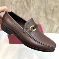 $105.00 USD Salvatore Ferragamo Leather Shoes For Men #1399989