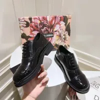 $122.00 USD Dolce & Gabbana D&G Leather Shoes For Women #1400760