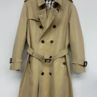 $205.00 USD Burberry Trench Coat Long Sleeved For Men #1403339