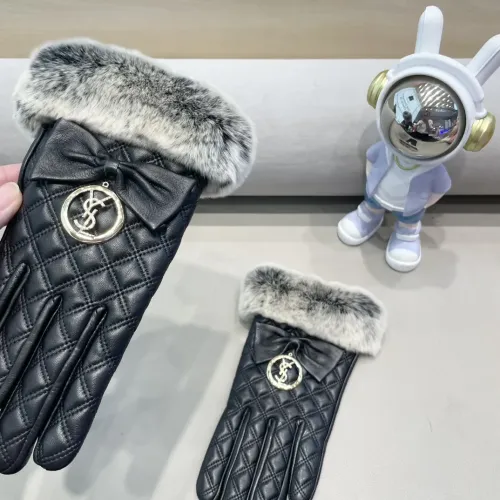Replica Yves Saint Laurent Gloves For Women #1407602 $52.00 USD for Wholesale