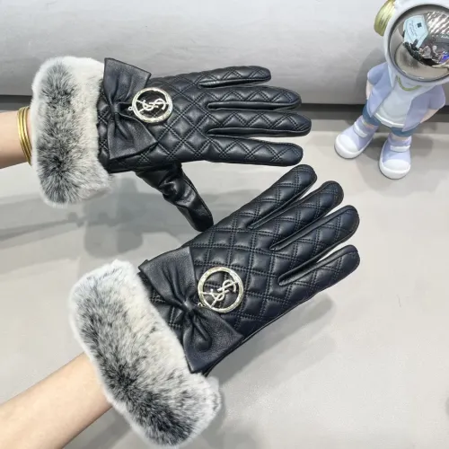 Replica Yves Saint Laurent Gloves For Women #1407602 $52.00 USD for Wholesale