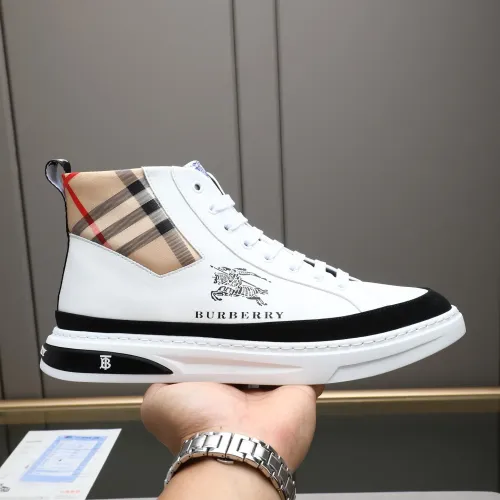 Replica Burberry High Tops Shoes For Men #1408221 $85.00 USD for Wholesale