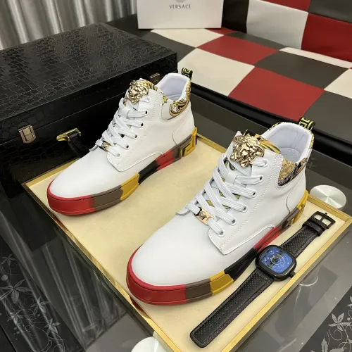 Replica Versace High Tops Shoes For Men #1408405 $82.00 USD for Wholesale