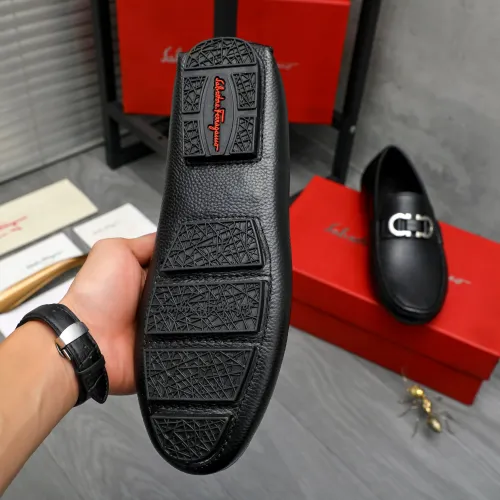 Replica Salvatore Ferragamo Leather Shoes For Men #1408682 $82.00 USD for Wholesale