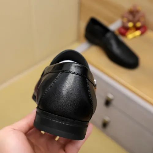 Replica Salvatore Ferragamo Leather Shoes For Men #1408690 $88.00 USD for Wholesale