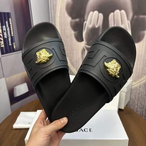 Replica Versace Slippers For Men #1408794 $48.00 USD for Wholesale