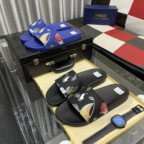 Replica Ralph Lauren Polo Slippers For Men #1408855 $42.00 USD for Wholesale