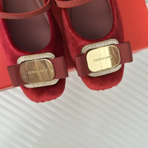Replica Salvatore Ferragamo Flat Shoes For Women #1408917 $105.00 USD for Wholesale