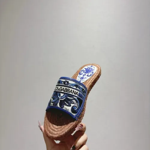 Replica Dolce & Gabbana D&G Slippers For Women #1409671 $88.00 USD for Wholesale