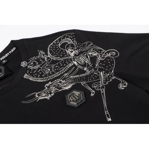 Replica Philipp Plein PP T-Shirts Short Sleeved For Men #1410142 $27.00 USD for Wholesale