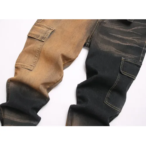 Replica Balmain Jeans For Men #1410420 $48.00 USD for Wholesale