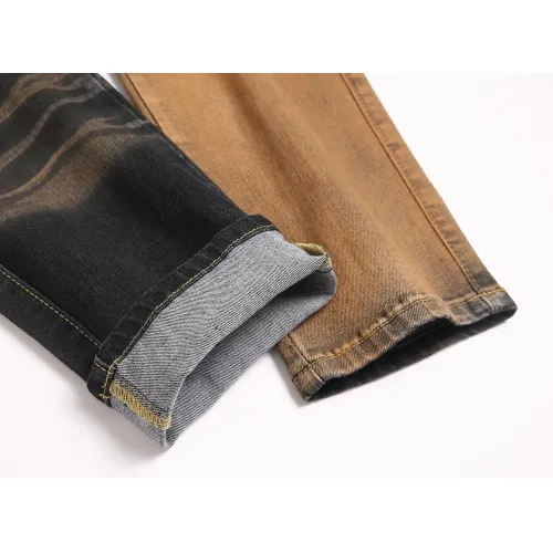 Replica Balmain Jeans For Men #1410420 $48.00 USD for Wholesale