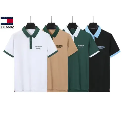 Replica Tommy Hilfiger TH T-Shirts Short Sleeved For Men #1411076 $38.00 USD for Wholesale