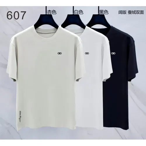 Replica Salvatore Ferragamo T-Shirts Short Sleeved For Men #1411369 $38.00 USD for Wholesale