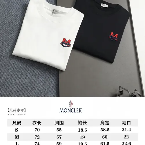 Replica Moncler T-Shirts Short Sleeved For Unisex #1412215 $45.00 USD for Wholesale