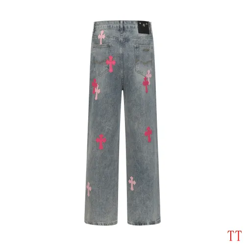Replica Chrome Hearts Jeans For Men #1412467 $60.00 USD for Wholesale