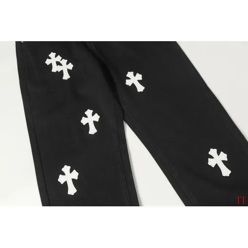 Replica Chrome Hearts Jeans For Men #1412473 $60.00 USD for Wholesale