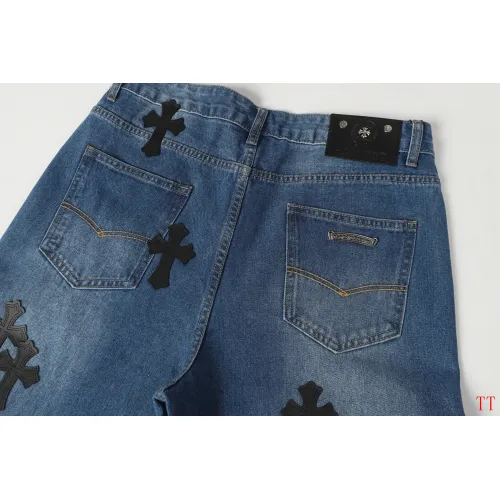 Replica Chrome Hearts Jeans For Men #1412475 $60.00 USD for Wholesale