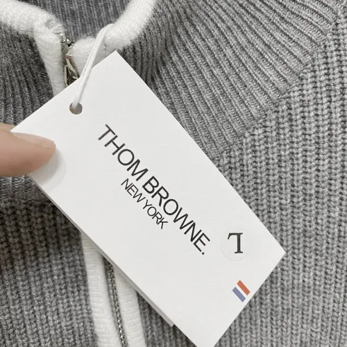 Replica Thom Browne TB Sweaters Long Sleeved For Men #1412761 $88.00 USD for Wholesale