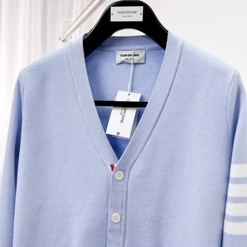 Replica Thom Browne TB Sweaters Long Sleeved For Men #1412840 $72.00 USD for Wholesale