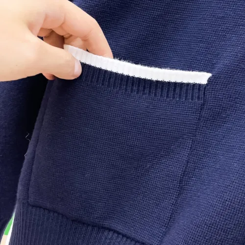 Replica Thom Browne TB Sweaters Long Sleeved For Men #1412845 $98.00 USD for Wholesale